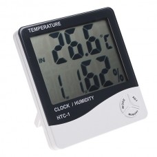 Термометр-гигрометр Орбита HTC-1 (часы,будильник)/150